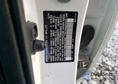 2017 Honda Civic Ex from USA, damaged, VIN SHHFK7H58HU412062